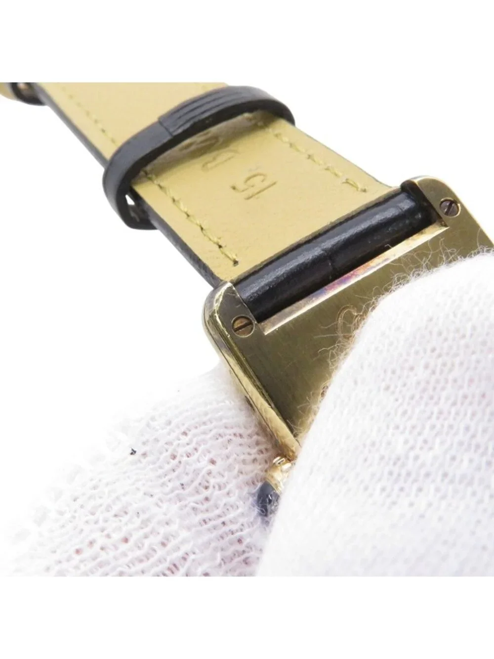 Cartier Must Tank SM Vermeil Watch Ivory Dial Vintage